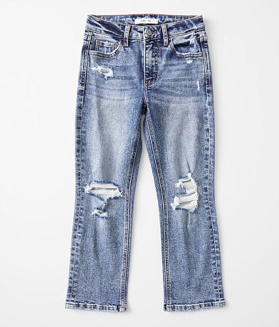 Willow & Root Girls - The Cropped Everyday Jean front view