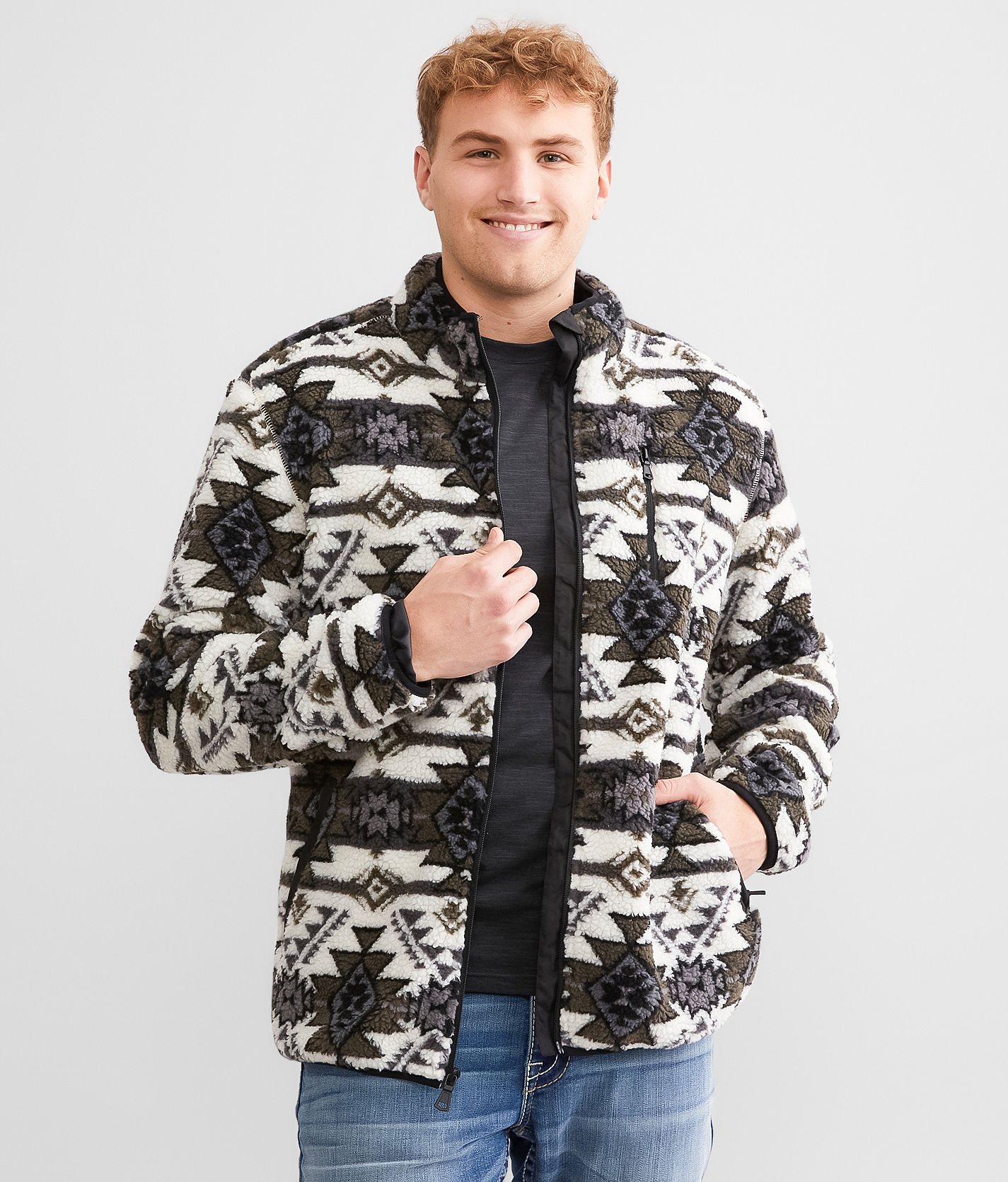Departwest Southwest Sherpa Jacket Men s Coats Jackets in