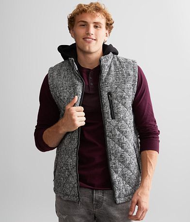 BKE Tweed Vest front view