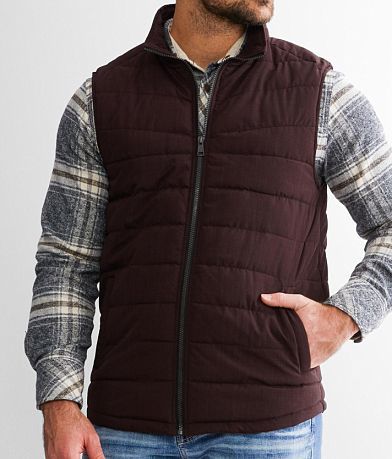 BKE Mixed Media Puffer Vest misc detail 2 view