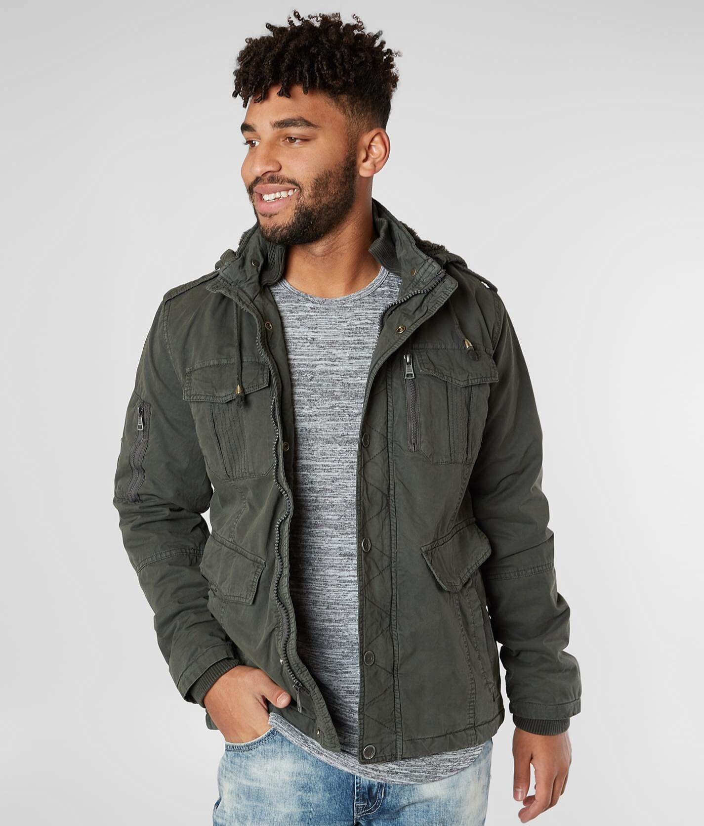 cotton hooded jacket mens