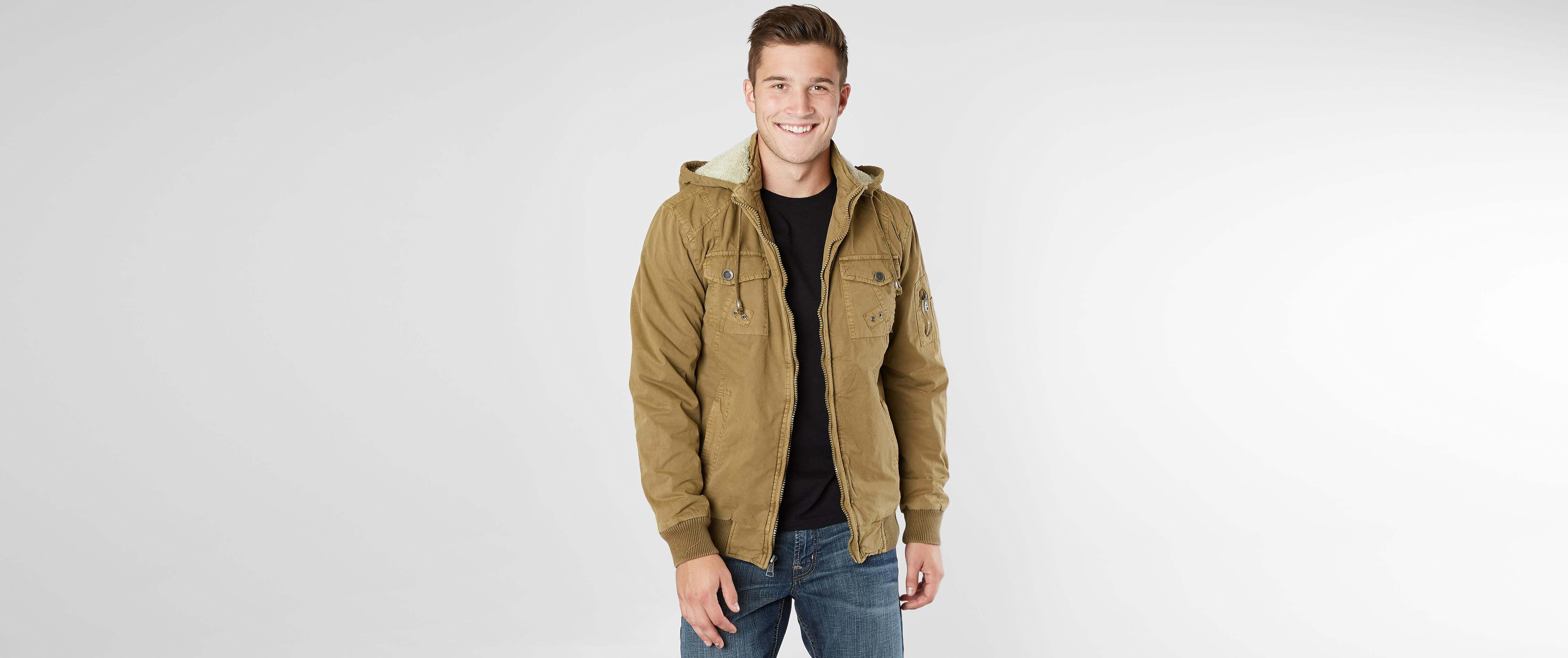 mens hooded cotton jacket