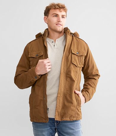 BKE Hooded Canvas Jacket front view