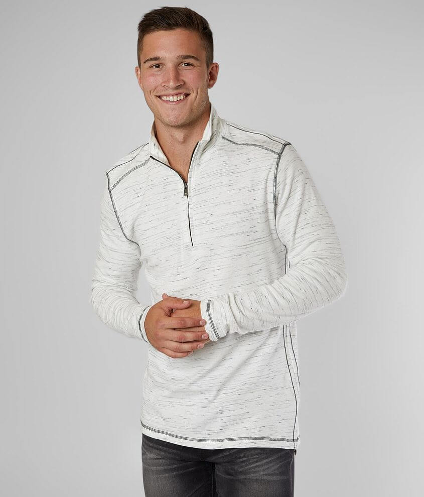 BKE Marled Half Zip Pullover front view