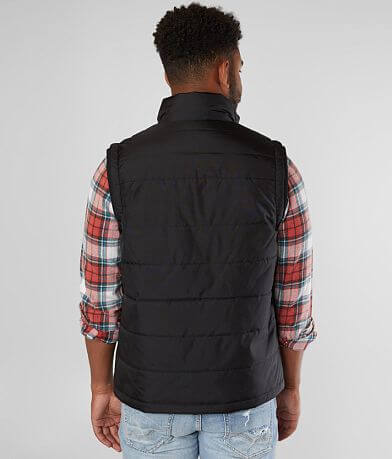 BKE Solid Puffer Vest BACK