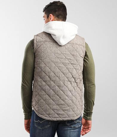 BKE Quilted Twill Vest back view
