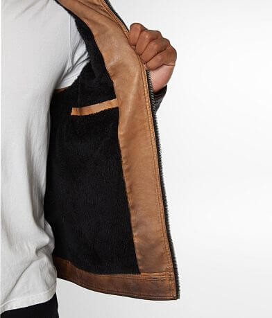 Buckle Black Moto Faux Leather Jacket MISC_DETAIL_1