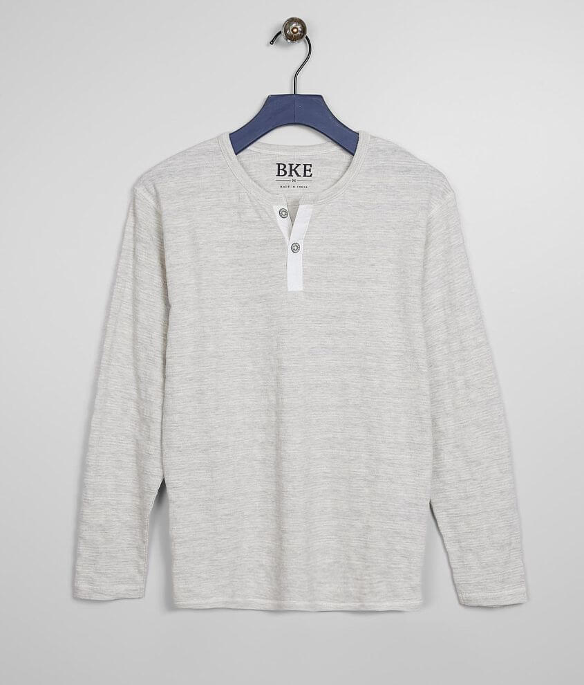 Boys - BKE Tonal Embroidered Henley front view