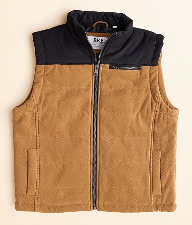 BKE Boys - Tobacco Corduroy Vest front view