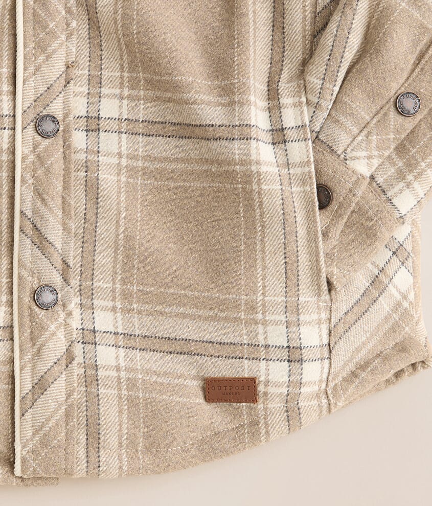 Boys - Plaid Sherpa Shacket