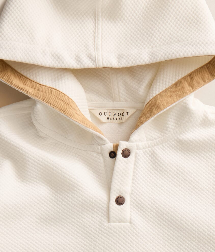 Boys - Quarter Snap Henley Hoodie