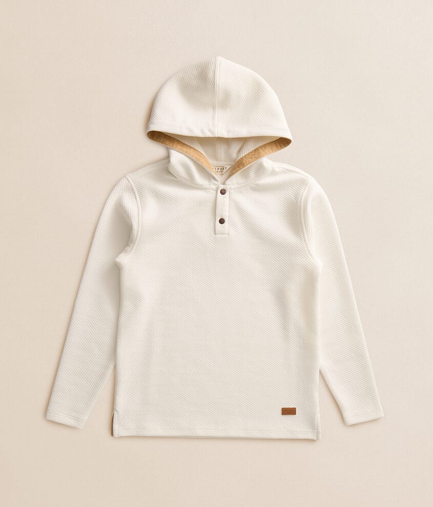 Boys - Quarter Snap Henley Hoodie