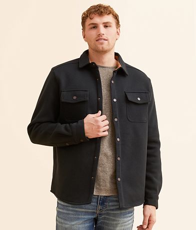 Outpost Makers Jacquard Shacket front view
