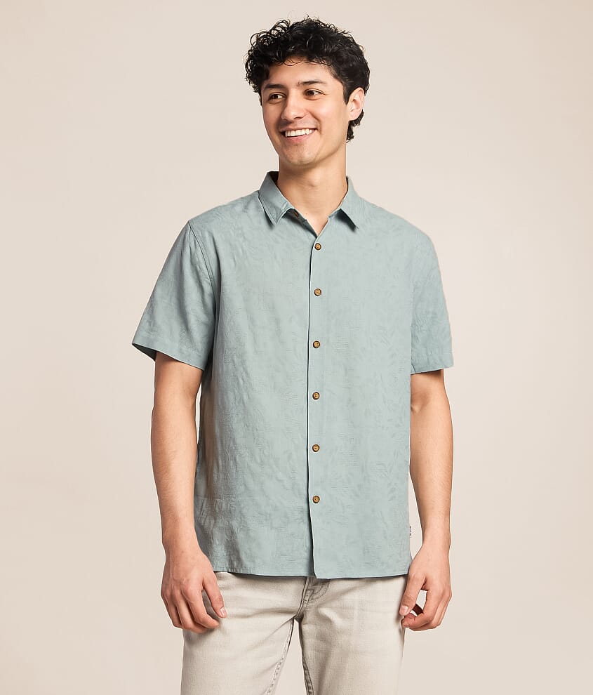 Tonal Floral Jacquard Shirt