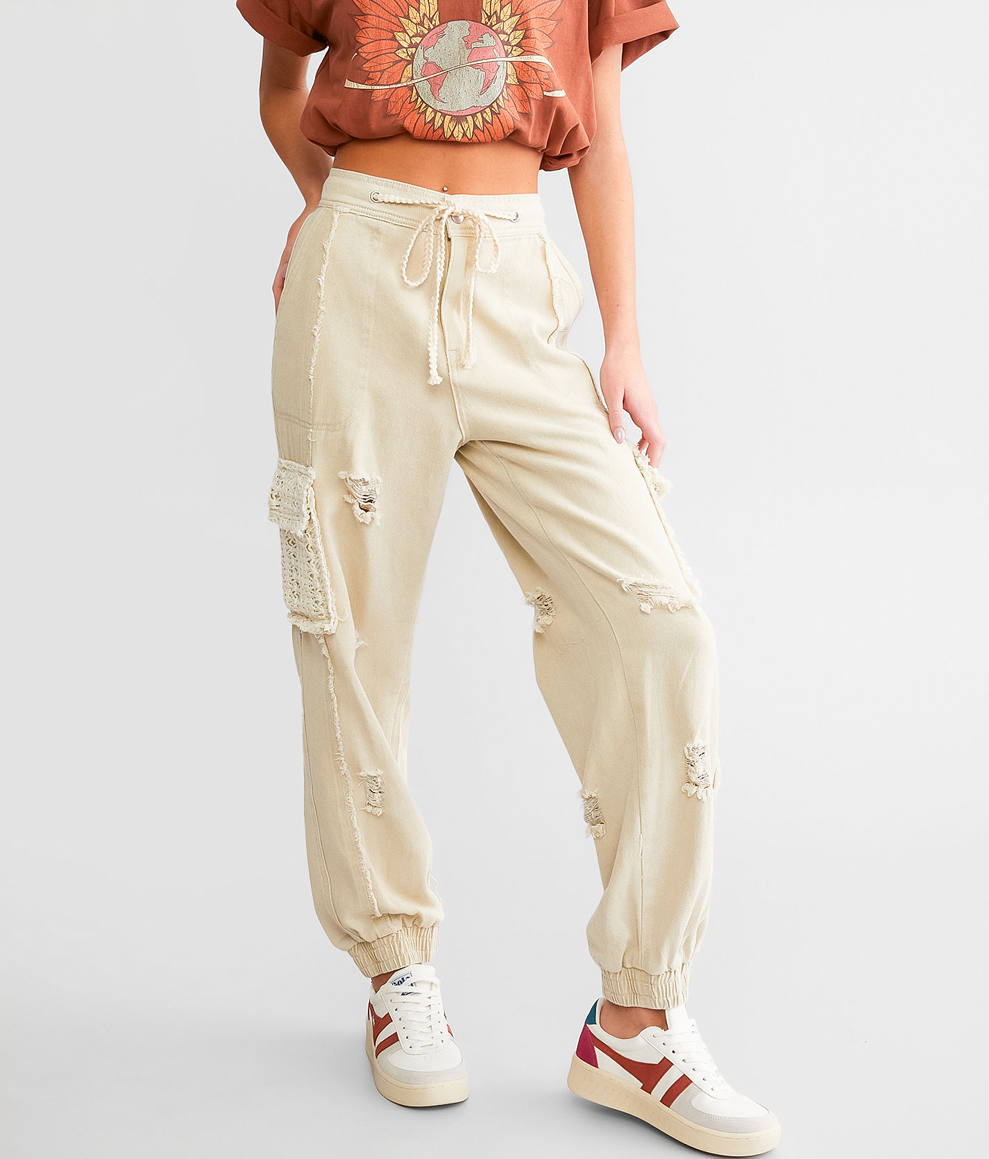 通販サイト一覧 Pants Women's - Pant Cargo Pieced POL in Buckle | Beige Sand パンツ