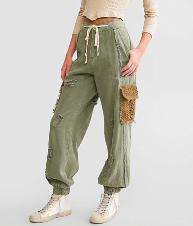 POL Pieced Cargo Pant front view