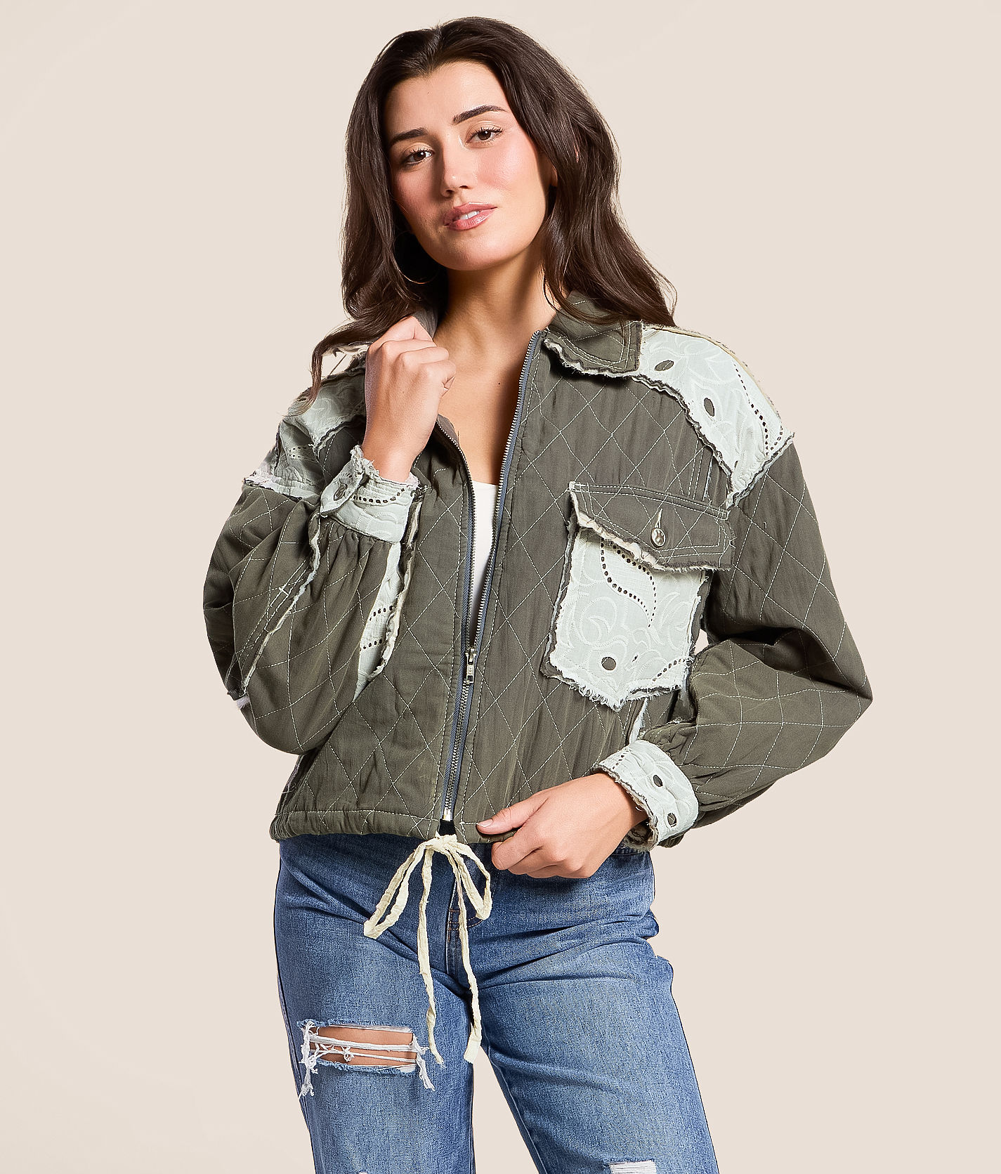 POL Pieced Quilt Jacket - Women