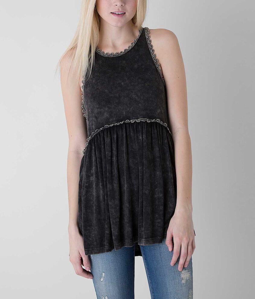 POL Washed Tank Top - Women's Tank Tops in Washed Black