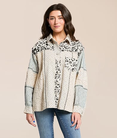 Missed Media Oversized Shacket thumbnail 3