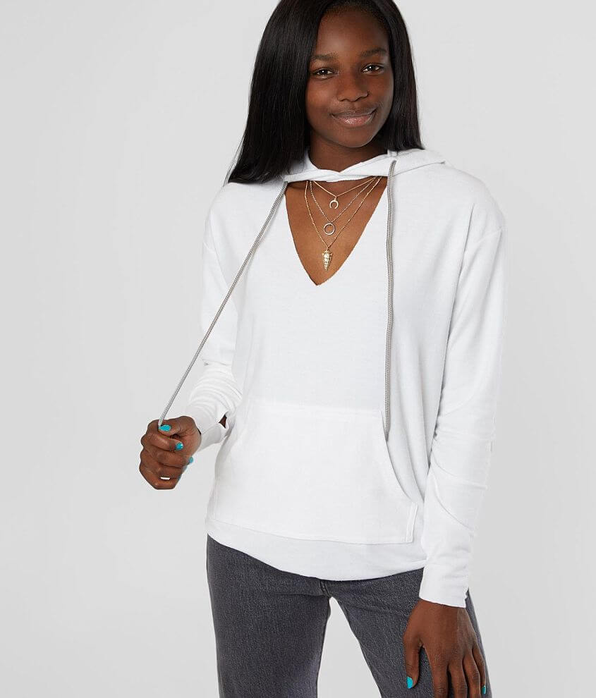 Front cut out hoodie best sale