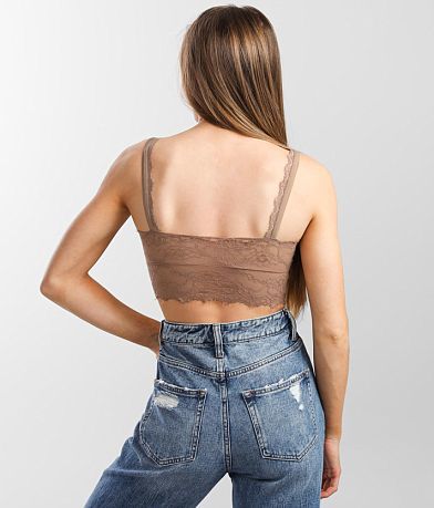BKEssentials Eyelash Lace Bralette BACK