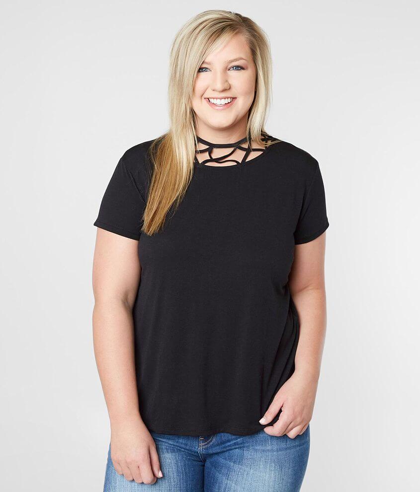 Daytrip Strappy T-Shirt - Plus Size Only front view
