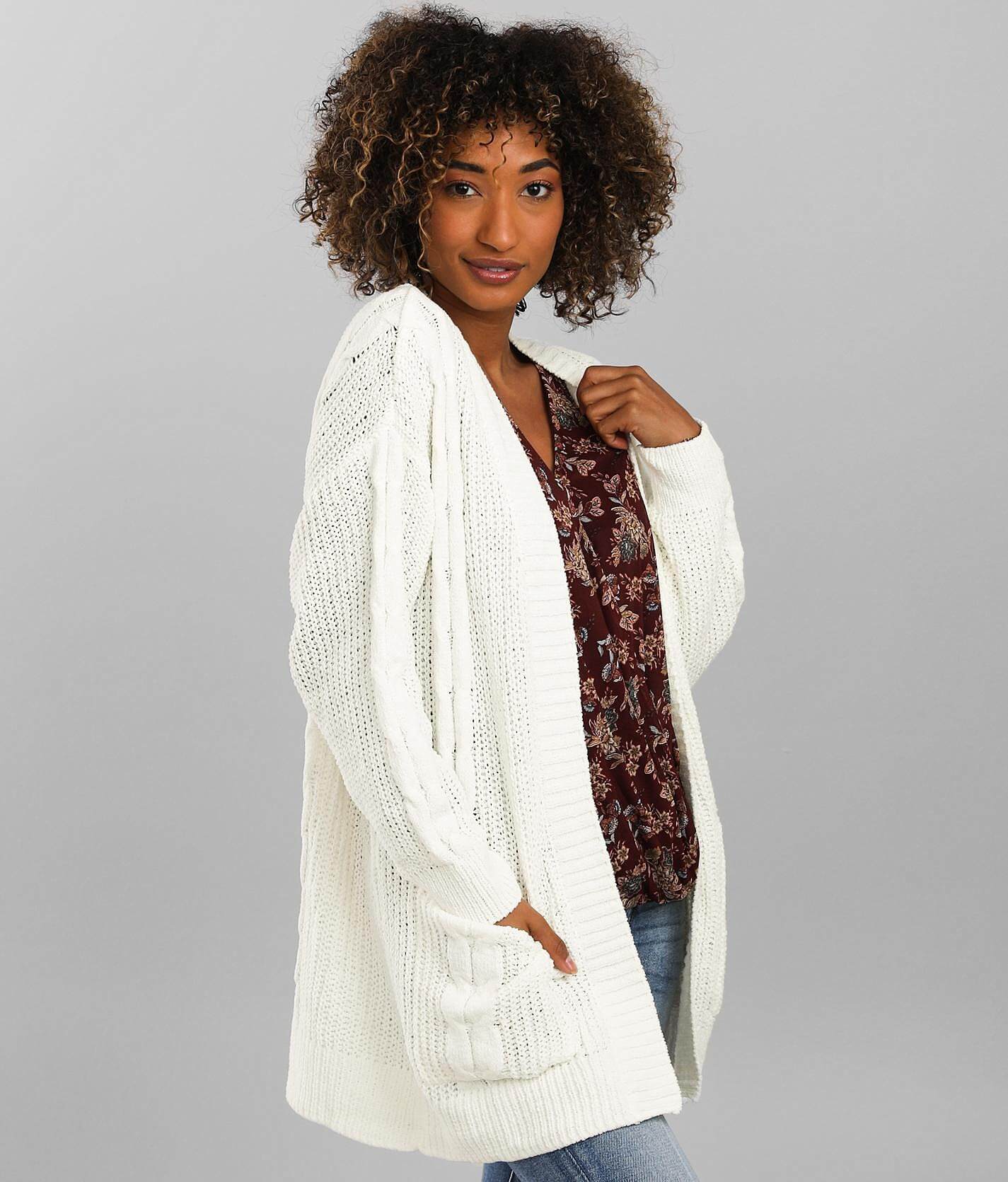 chenille cardigan sweater