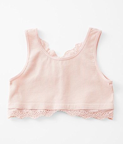 BKEssentials Girls - Lace Trim Bralette front view