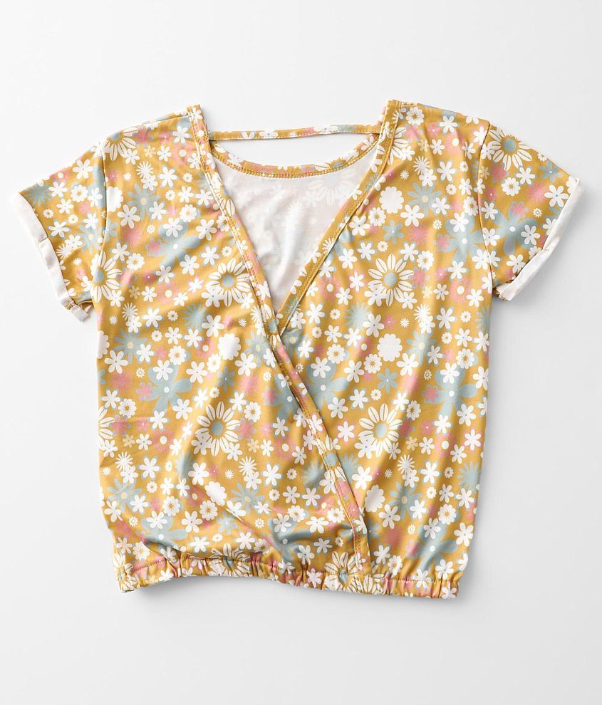 Girls - Floral Print Top