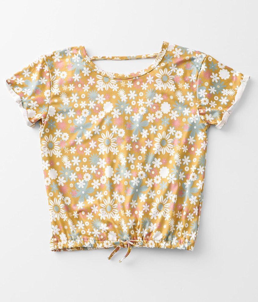 Girls - Willow &#38; Root Floral Print Top front view