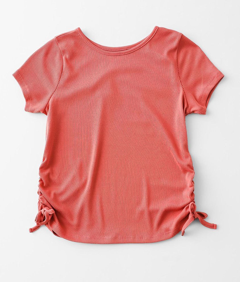 Girls - Willow &#38; Root Ribbed Top front view