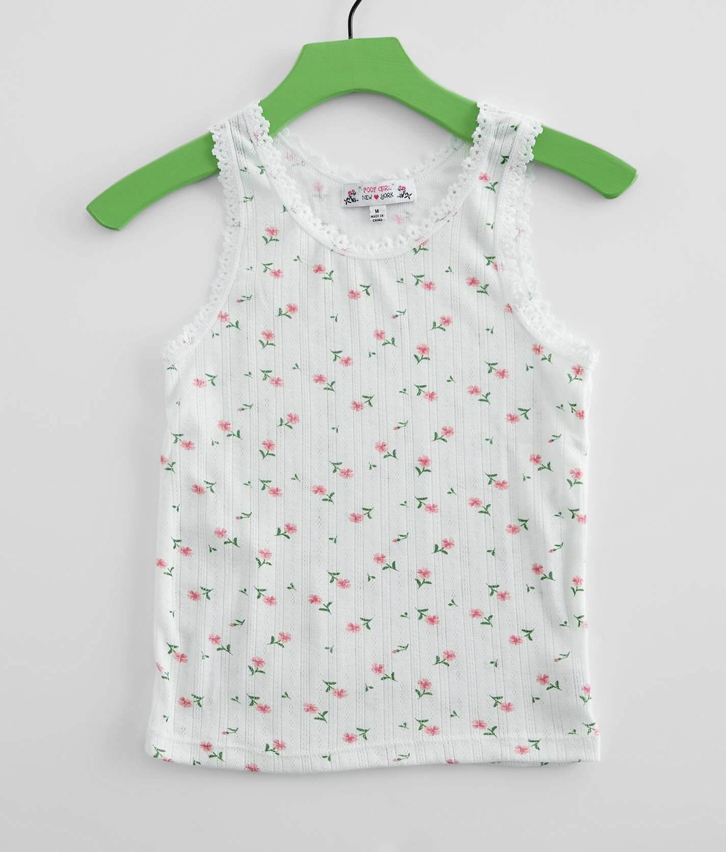 RSQ Girls Ditsy Pointelle Tank Top