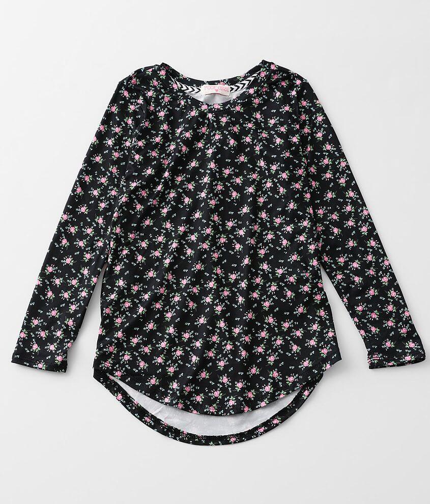 Girls - Poof Ditsy Floral Top front view