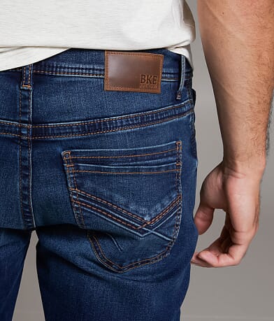 BKE Alec Straight Stretch Jean back pocket view