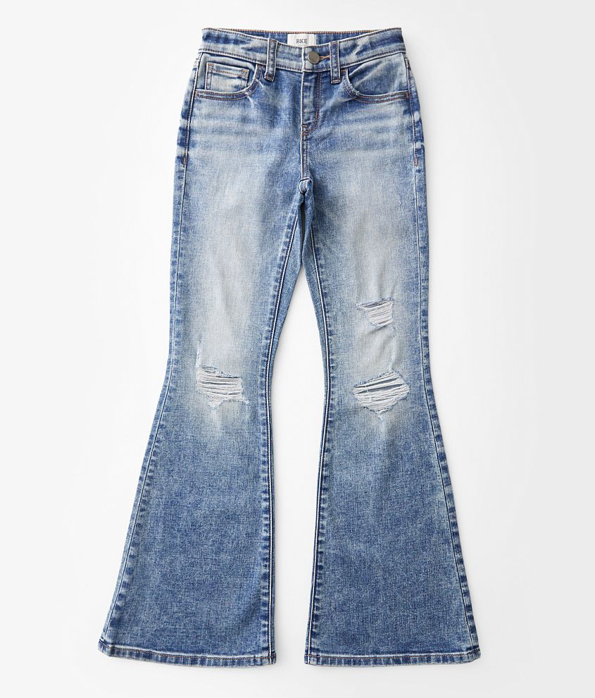 Girls - BKE Mid-Rise Flare Stretch Jean front view