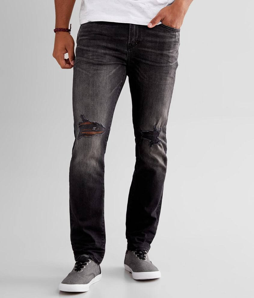 Prps Black Slim Taper Stretch Jean front view