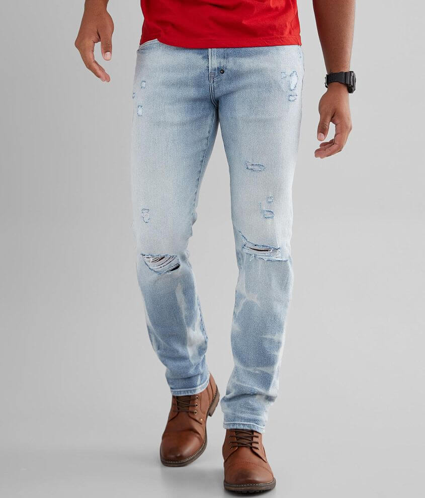 Prps Light Wash Slim Taper Stretch Jean front view