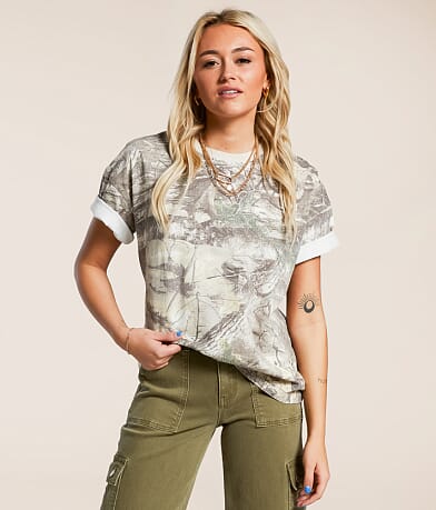 Gilded Intent Oversized Camo T-Shirt front view