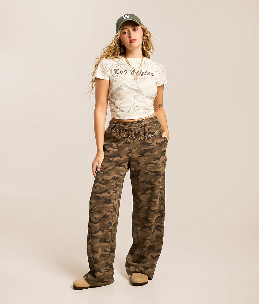 Camo Wide Leg Pant