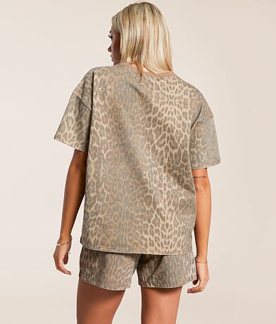Gilded Intent Cheetah Print T-Shirt BACK