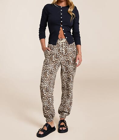 Gilded Intent Cheetah Jogger front view