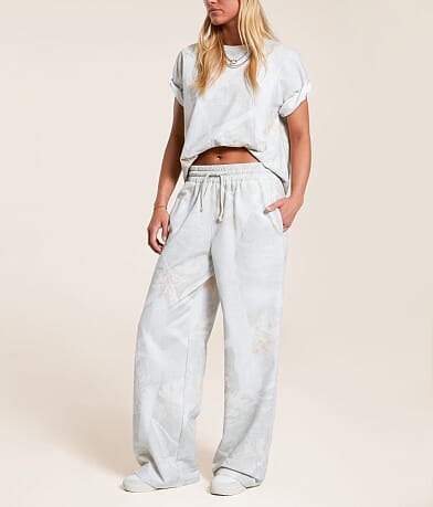 Gilded Intent Wide Leg Camo Pant front view