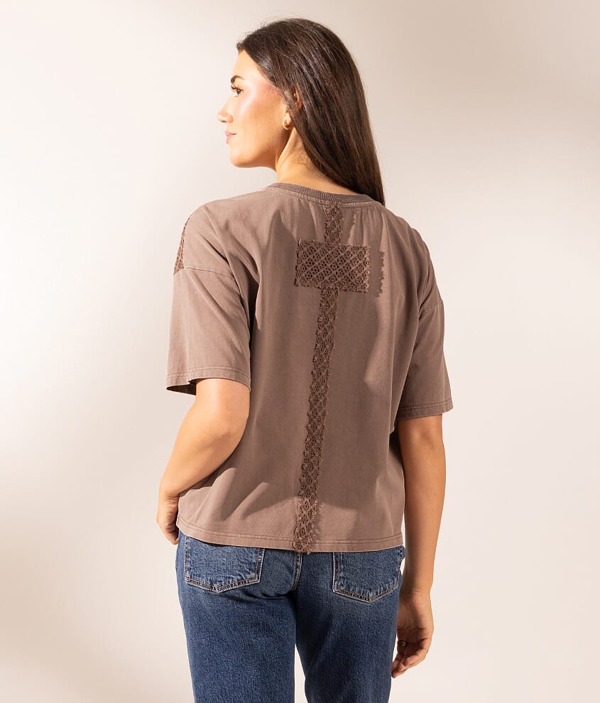Boundless Edit - Crochet Checker T-Shirt - thumbnail 3