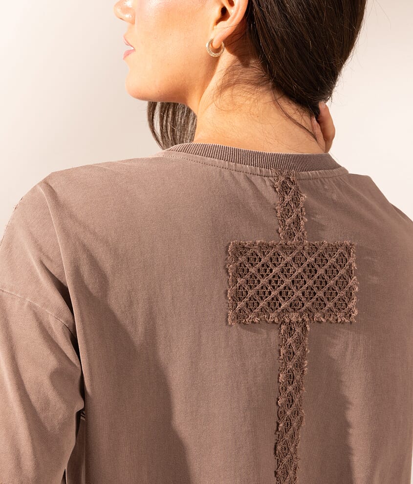 Boundless Edit - Crochet Checker T-Shirt - thumbnail 4