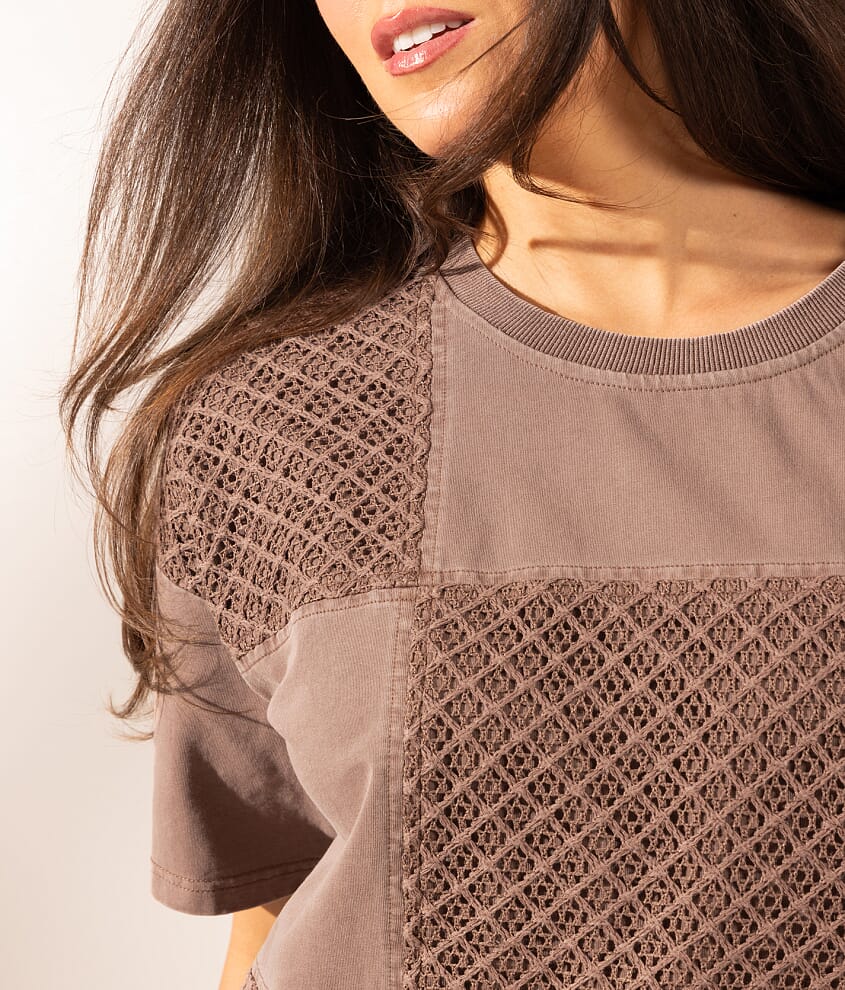 Boundless Edit - Crochet Checker T-Shirt