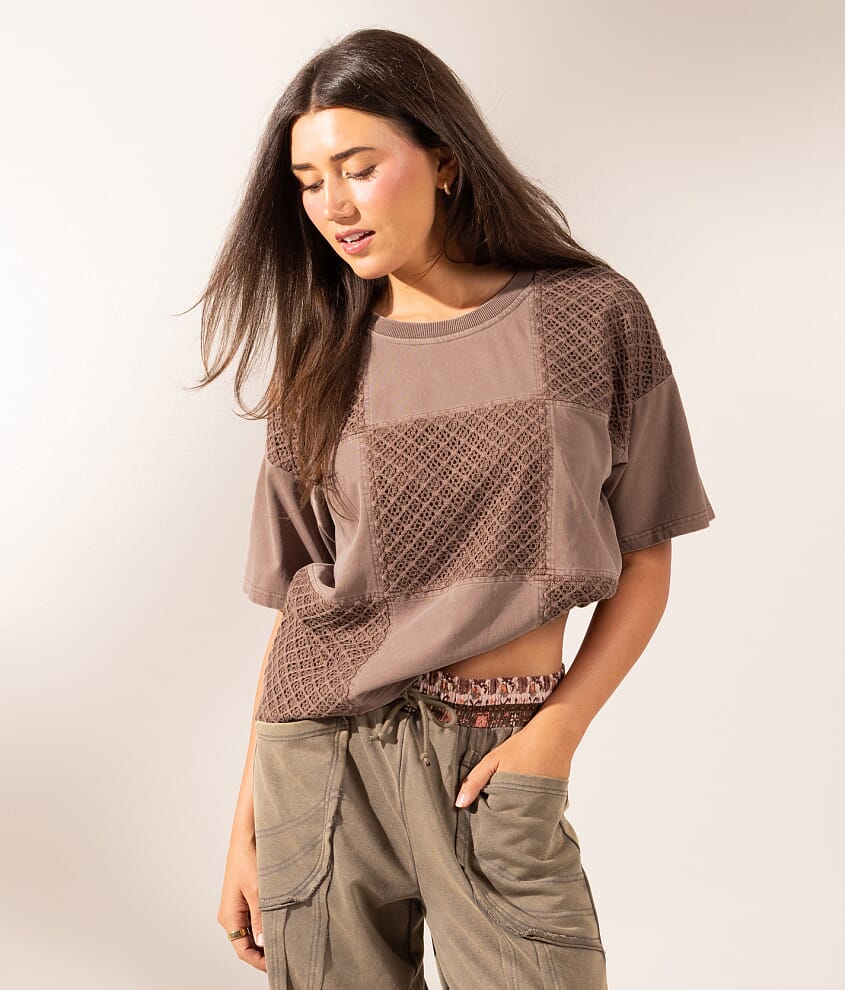 Boundless Edit - Crochet Checker T-Shirt
