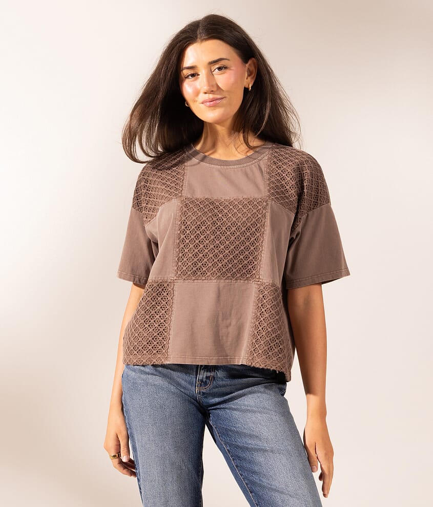 Boundless Edit - Crochet Checker T-Shirt