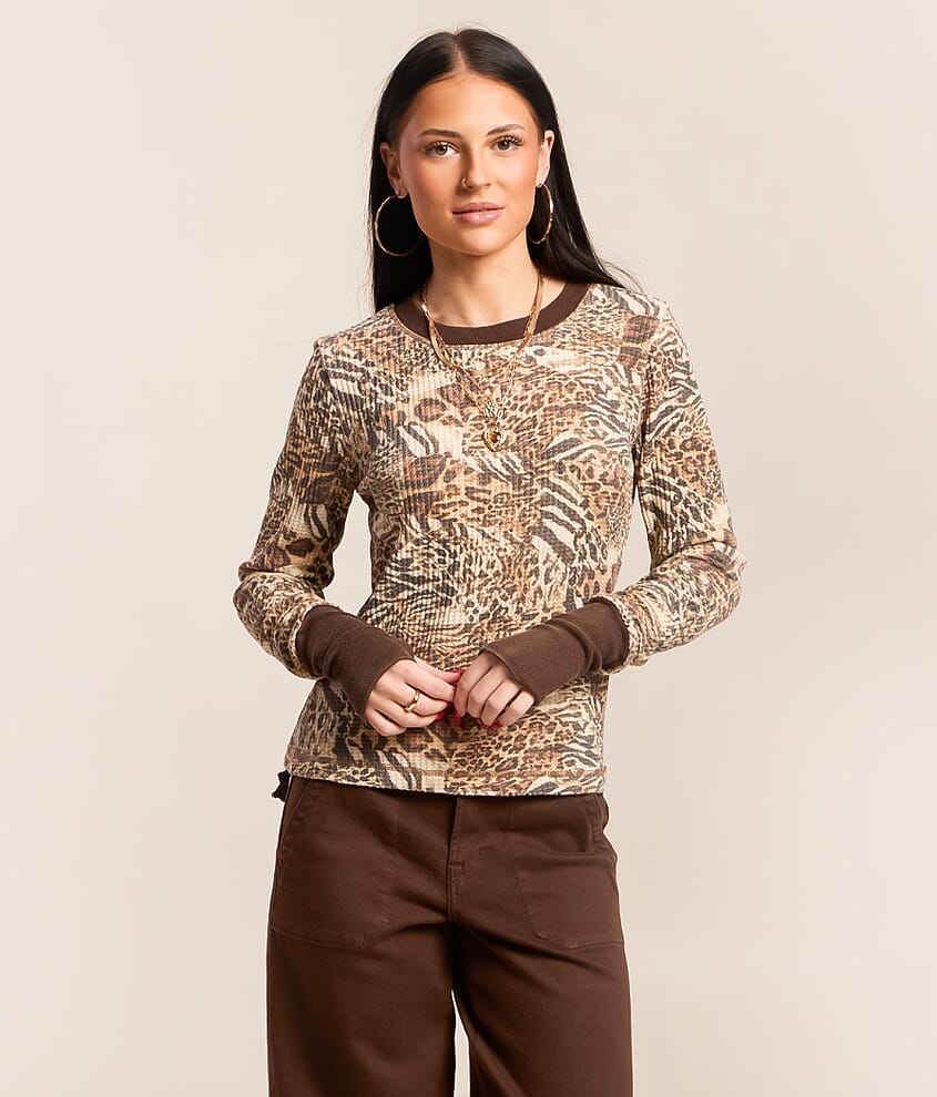 Waffle Knit Top