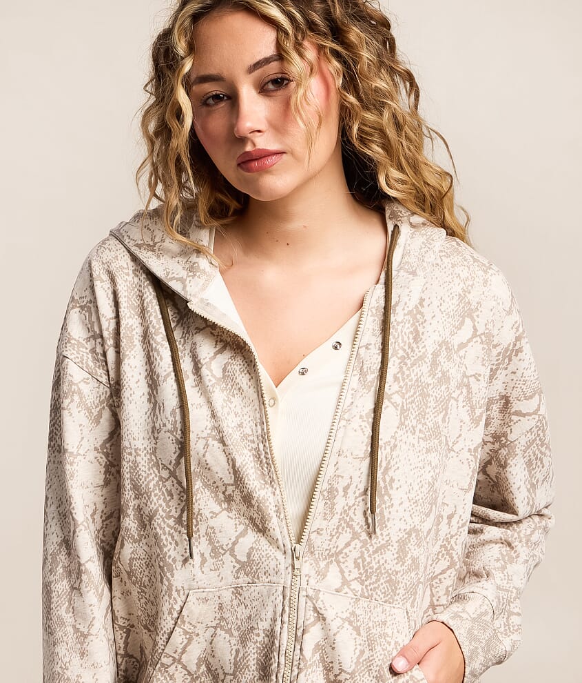 Snake Print Hoodie