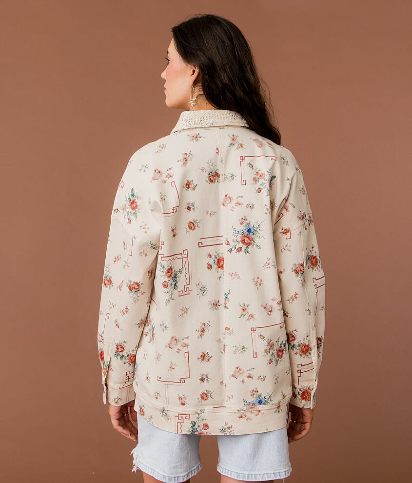Floral Denim Jacket